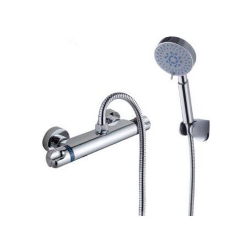 Bathroom thermostatic shower faucet shower head, Brass shower faucet thermostatic mixing valve, Wall mounted shower faucet mixer