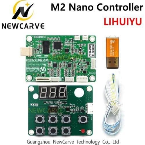 LIHUIYU Nano M2 CO2 Laser Main Board + Dongle B + Control Panel Board Corellaser CO2 Laser Stamp Machine K40 3020 3040 NEWCARVE