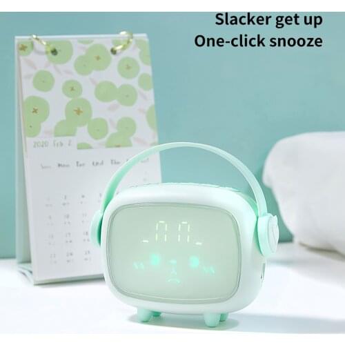 Multifunctional Digital Alarm Clock LED Alarm Clock Rechargeable Night Light Alarm Clock USB Charging LED Clock Daily Alarms