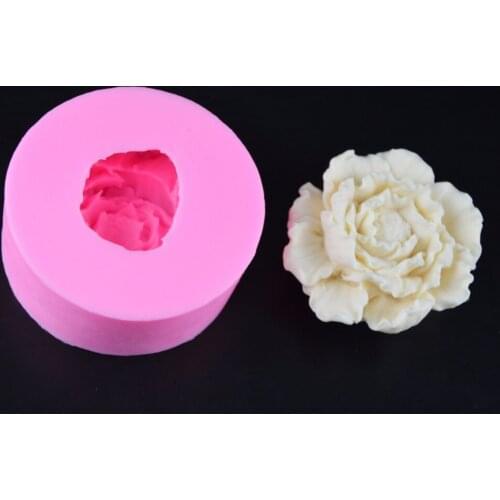 Beautiful Flower Shaped Handmade Soap Mold Silicone Fondant Cake Decoration Tool