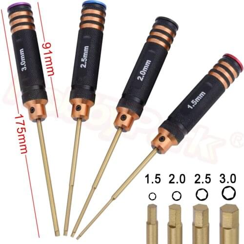 HobbyPark Screw Driver Set Hexagon Screwdriver Wrench Tool Kit for Multi-Axis FPV Racing Drone RC Quadcopter Helicopter Car
