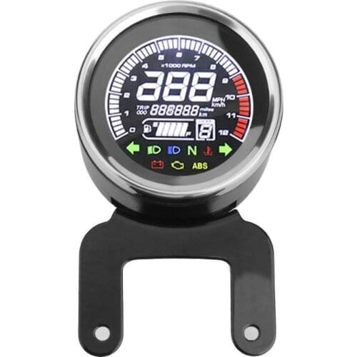 New VA Screen Motorcycle Digital Odometer Speedometer Tachometer Fuel Level Meter Indicator Led Multi-functional Gauges Odometer