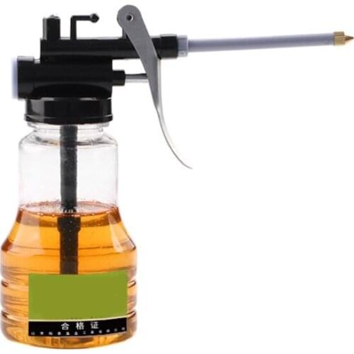 Pistols Pump Oiler DIY Home Maintenance Pump Oiler Can with Hose 250cc Capacity High Pressure Transparent Oil Pot A5KD