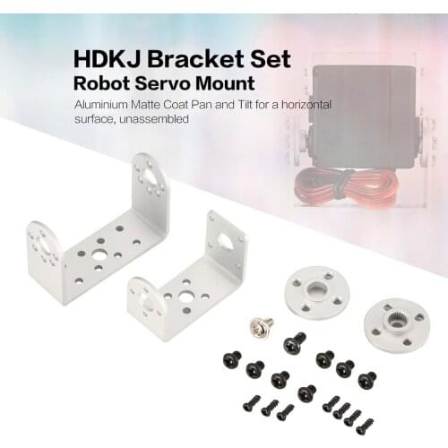 Steering Gear Pan and Tilt Mount Mechanical 2 DOF Robot Servo Mount Set Bracket Sensor Mount Kit Servo Accessories