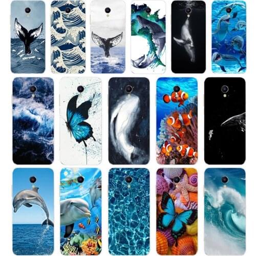 77 Whale Fish Wave Sea gift Soft Silicone Tpu Cover phone Case for Meizu M5 M5C M5S M6 M6T M6C M6 Note Case