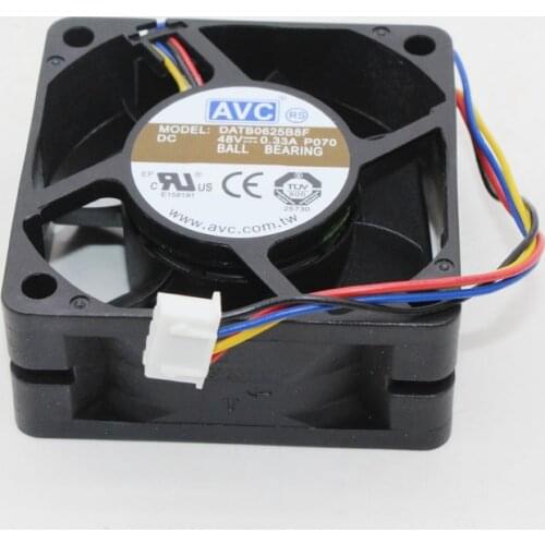 DATB0625B8F New For AVC 6025 48V 0.33A 6CM Huawei Switchboard Server cooling Fan