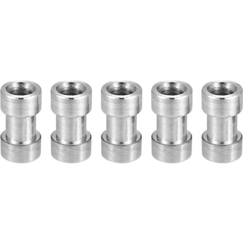 5pcs 1/4"-20 and 3/8"-16 Female Spigot Screw Threaded Adapter for Camera Flash Light Bracket