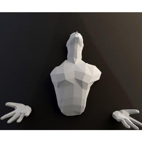 Break Out From Wall 3D Paper Model Handmade DIY Wall Papercraft Home Decor Wall Decoration Puzzles Educational DIY Kids Toys