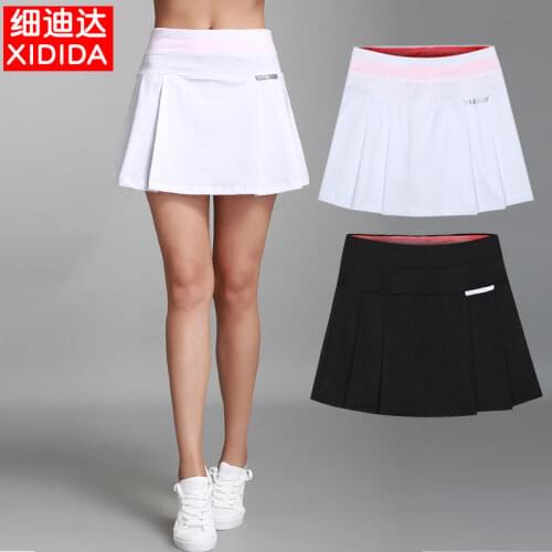 Womens Summer Thin Section Running Badminton Tennis Golf Anti-glare Breathable Golf Skirt