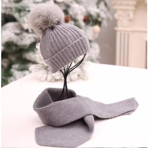 Retail Winter Warm cap Scarf & Hat Skullies & Acrylic Beanies Normal big size Apparel hats