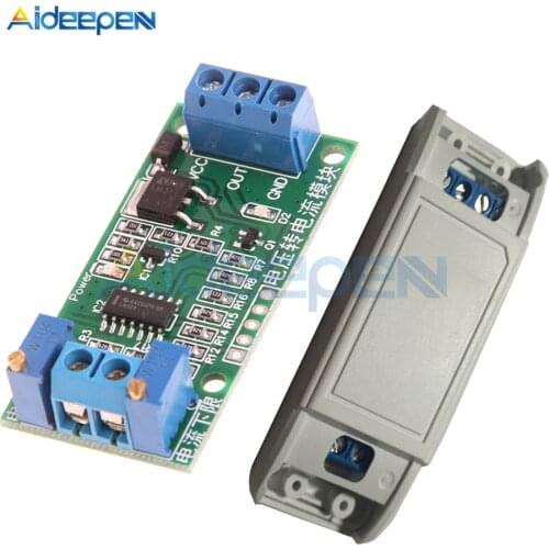 0-24V 0-15V 0-10V 0-5V 0-3.3V 0-2.5V to 4-20mA/0-20mA Voltage to Current Module Signal Converter Linear Conversion Transmitter