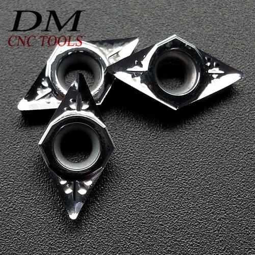 10pcs DCGT070202-AK H01 DCGT21.50.5-AK H01 Aluminum Alloy CNC Lathe Tool Aluminum Processing Turning blade Alloy and wood
