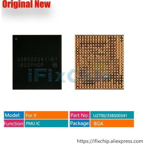 10pcs/lot 100% New 338S00341/U2700 PMU For iPhone X Main Big Power IC Large Power Supply Chip PMIC 338S00341-B1