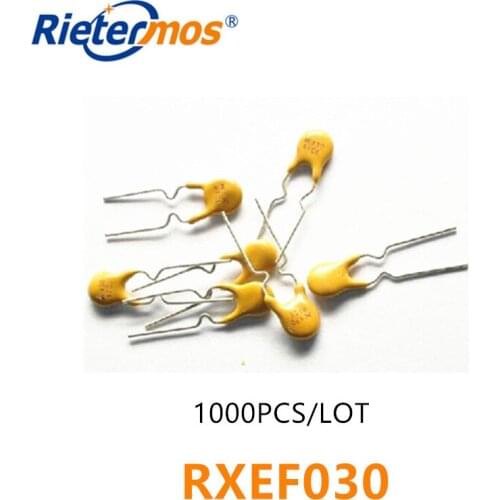 1000PCS PPTC resettable fuse RXEF030 72V 0.3A 300MA MADE IN CHINA