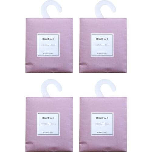 4/7/12pcs Closet Air Freshener Deodorizer Scented Sachets Bags with Hanger C1FF