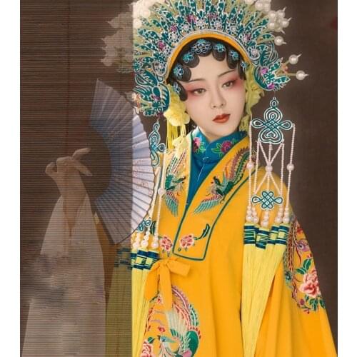6 Designs Red Embroidery Opera Costume with Full Set Opera Tiara Thematic Photography Hanfu Ms Yang: The Drunken Concubine