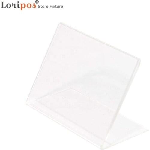 Acrylic Photo Frame Mini Paper Name Card Frame Slant Picture Frames Stand l Crystal Transparent Photo Holder Photo Display Stand