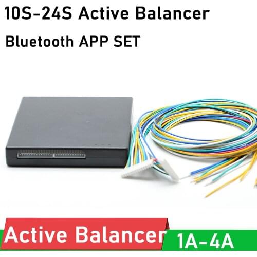 Smart APP 10S -24S 4A Active Equalizer Balance Energy Transfer W Bluetooth 13S 14S 16S 20S lithium battery Li-ion Lifepo4 BMS
