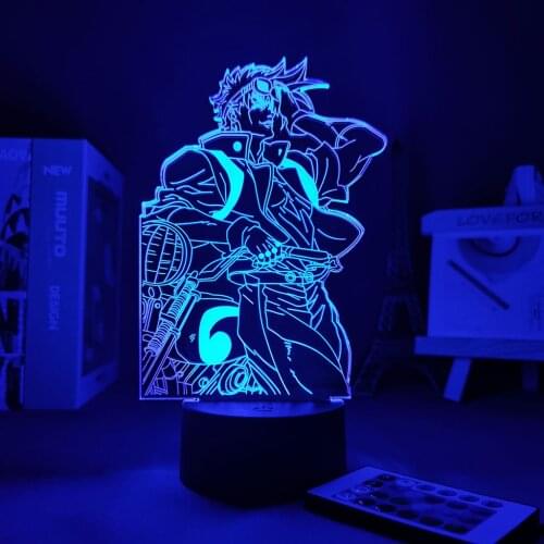 Anime(аниме) Room Decor JoJo Bizarre Adventure Kids Bedroom Led Panel Lights Decoration Bedroom For Home Anime Figures Bizarre