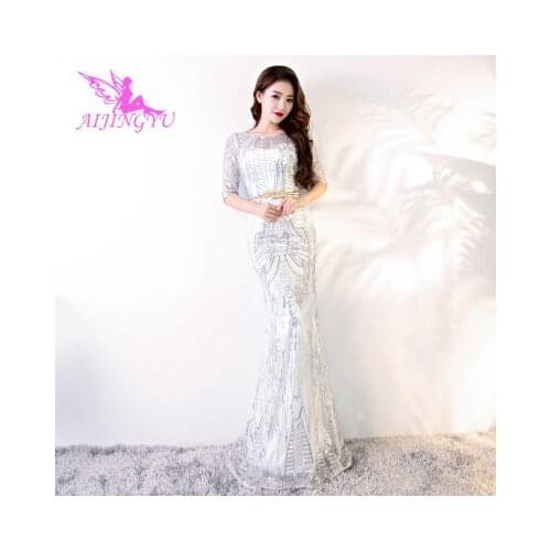 AIJINGYU White Evening Dress Party Gown 2021 Women Elegant Sexy Formal Special Occasion Dresses Fashion Ball Gowns FS138