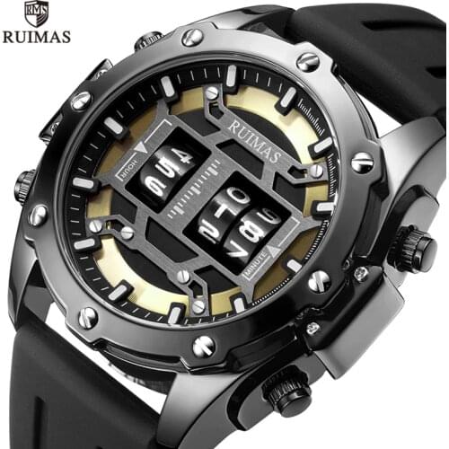 Men Sports Watches Rolling Time Luxury Famous Top Brand Mens Fashion Casual Dress Watch Military Quartz Wristwatches Saat