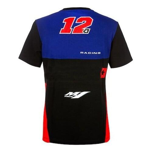 MOTO GP Racing T-shirt For Yamaha M1 No.12 Fans Short-Sleeved Summer Quick Dryround Neck Motorcycle