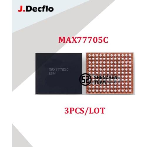 JDecflo 3PCS PMIC MAX77705C MAX77705 Small Power Supply IC PM MAX77705CEWN For SAMSUNG S10 S10e S10+ Note10+ Note20 Circuits