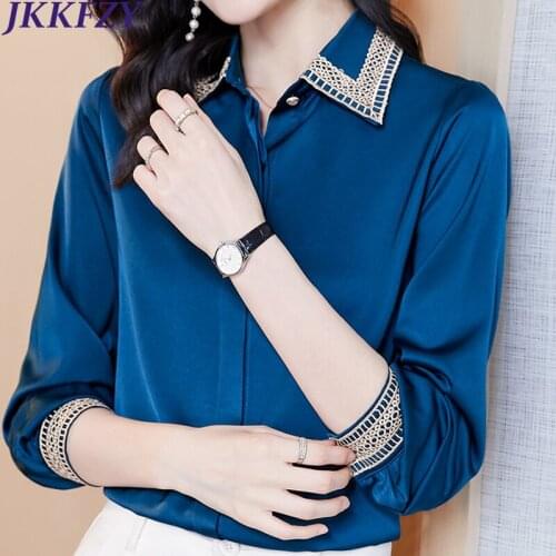 Womens Chiffon Blouses JKKFZY China
