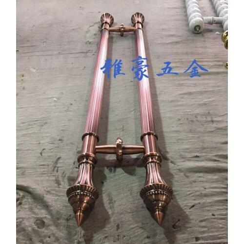 Chinese antique handle stainless steel glass door handle door handle door handle European bronze doors push pull