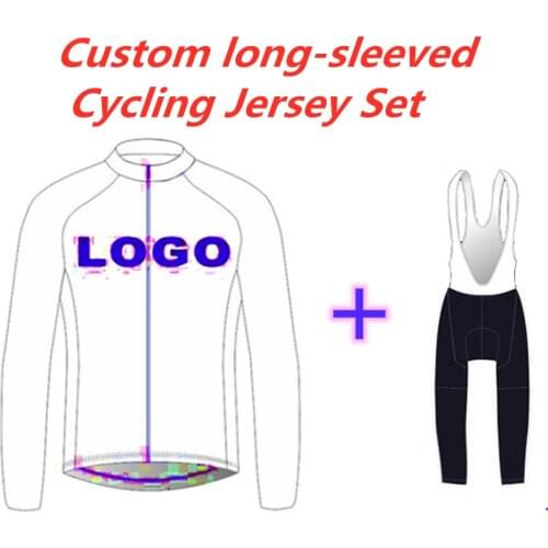 Triathlon suit Cycling Jerseys Competition Grade Custom Design autumn Long Sleeve Jerseys 9D Pad Bib Pants Racing Sports Set