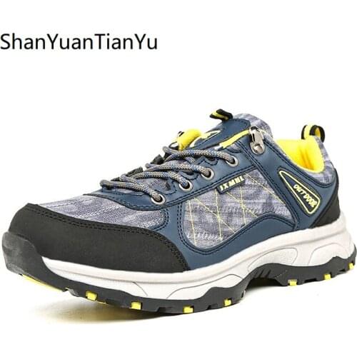Outdoor Newest Sports Mountain Shoes Man Big Size Trekking Hiking Sneakers Durable WalkingBoots for Man Breathable Footwear Men