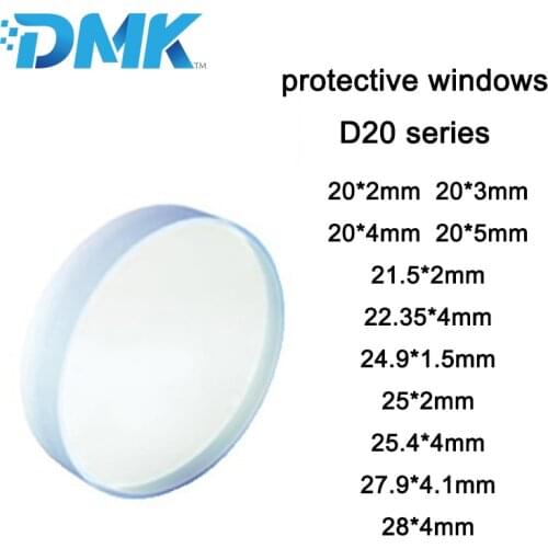 Raytools Wsx Precitec Laser Cutting Head Protective Lens Windows Glass 22.35*4 24.9*1.5 27.9*4.1