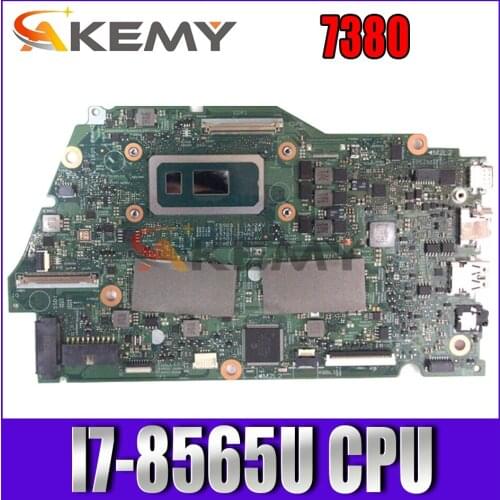 Akemy 3KK8G 7380 motherboard 17945-1 For Dell Inspiron 7380 laptop mainboard motherboard with I7-8565U CPU tested full 100