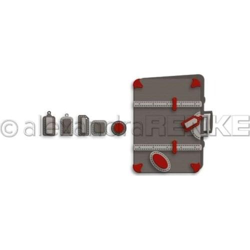 Many Suitcase Mini Album Cutting Dies Scrapbook Dariy Decoration Stencil Embossing Template DIY Greeting Card Handmade