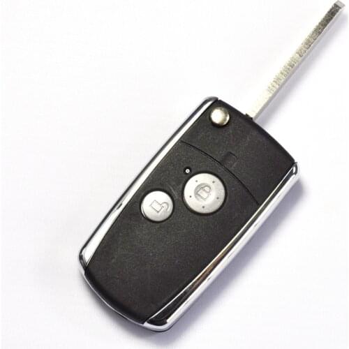 2 BUTTONS MODIFIED FLIP REMOTE KEY SHELL CASE FOR HONDA PILOT CRV ACCORD CIVIC FOB REPLACEMENT COVER