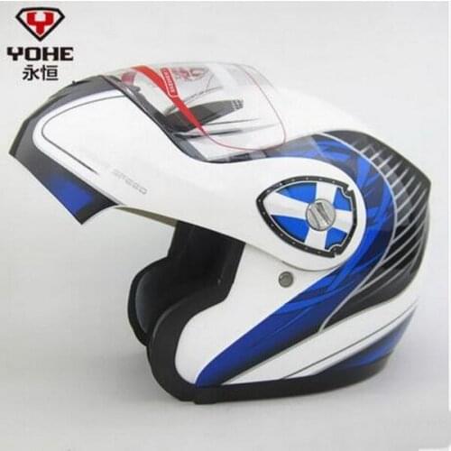 YOHE undrape face motorcycle helmet YH-936 open face Moto Racing helmets made of ABS visor is for PC material