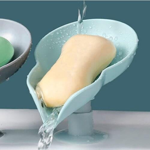 2021 Newest Soap Holder Washbasin Box Soap Dish Bathroom Shower Soap Stand Sponge Storage Plate Tray Bathroom Accessories Gadget