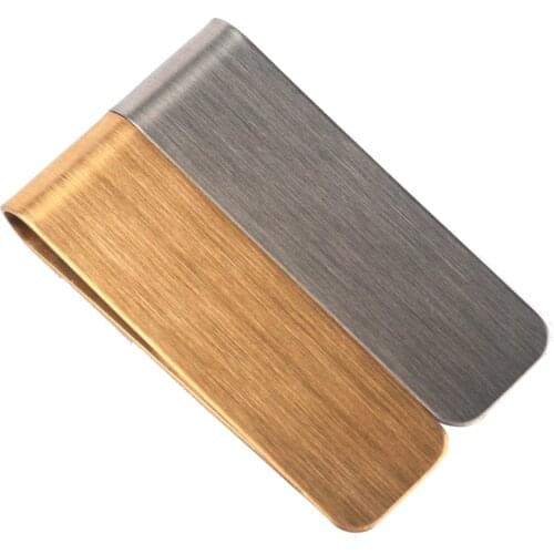 New Money Clip Brand Stainless Steel Metal Money Clip Two-Color Creative Money Clip Multi-Functional Business Money Clip