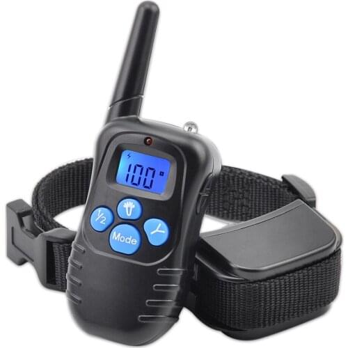 Remote Dog Training Collar Rechargeable And Vibration Shock Electronic 300M 100Level Dog Electric Collar