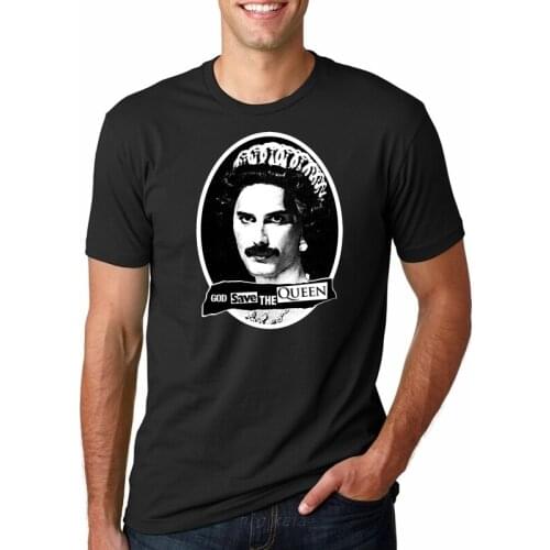 God Save The Queen S Band American popular Tagless Tee T-Shirtknitted comfortable fabric