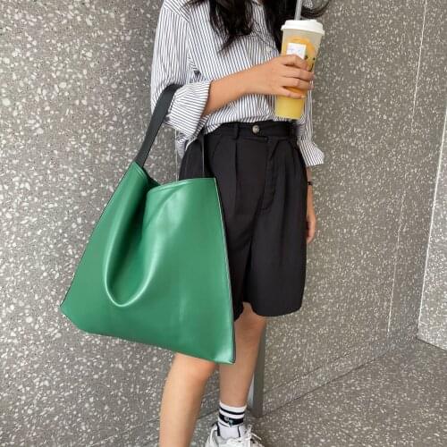 Casual Large Capacity Tote Women Shoulder Bags Designer Handbags Luxury Soft Pu Leather Lady Hand Bag Big Shopper Bag Purse 2021