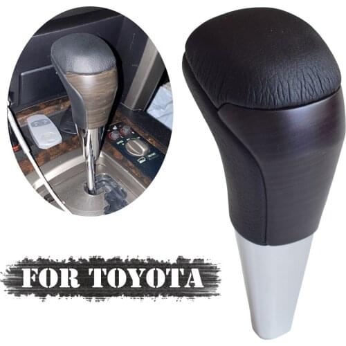 Car Styling ABS Leather Gear Shift Knob for Toyota Land Cruiser 200 2016 2017 2018 2019 2020 AT Car Stick Gear Lever HandBall
