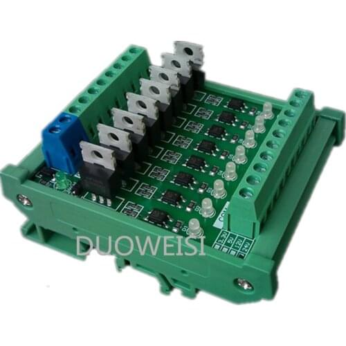 SV-6A1R8P-N 8 channel PLC amplifier board input general output NPN optocoupler isolation board transistor board 5V 12 24V