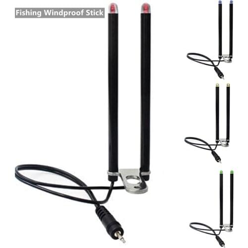 Universal Fishing Windproof Stick Aluminium Alloy Bite Alarm Anti Falling Tackle Carp Fishing Accessories With light