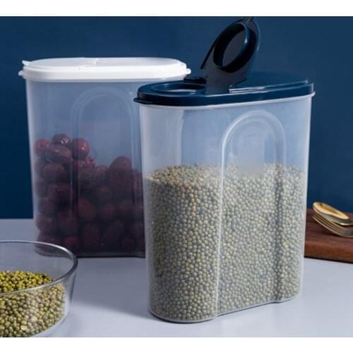 Moisture-proof Sealed Storage Box Crisper Grains Food Storage Tank Household Kitchen Food Containers Kitchen Tool High Quality