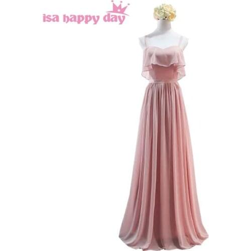 Women long elegant ladies sweetheart blush sleeveless dress material bridesmaid gown dresses woman for wedding party H4132