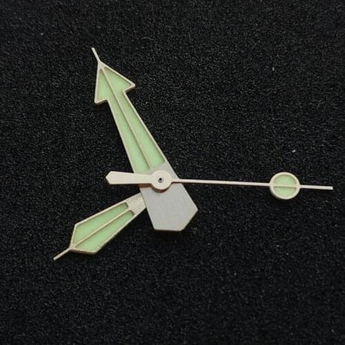 Golden Brushed Stainless Luminous Watch Hands Fit SKX/SBBN NH35A NH36A Automatic Movement High Quality Watch Accessories