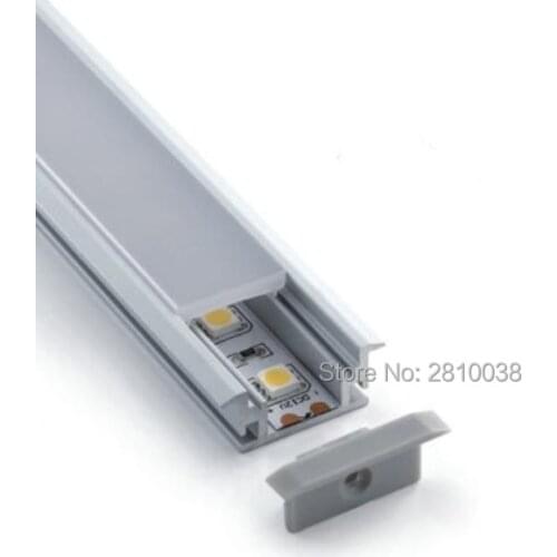 100 X 2M Sets/Lot T3-T5 tempered led aluminium profile for led strip and 11mm tall T aluminum led extrusions for floor light