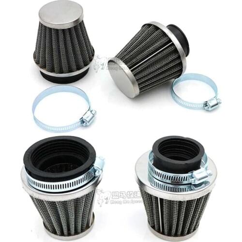 4x PCS Universal 2 Layer Steel Net Filter Gauze Motorcycle Mushroom Head Air Filter Clamp On Air Filter Cleaner