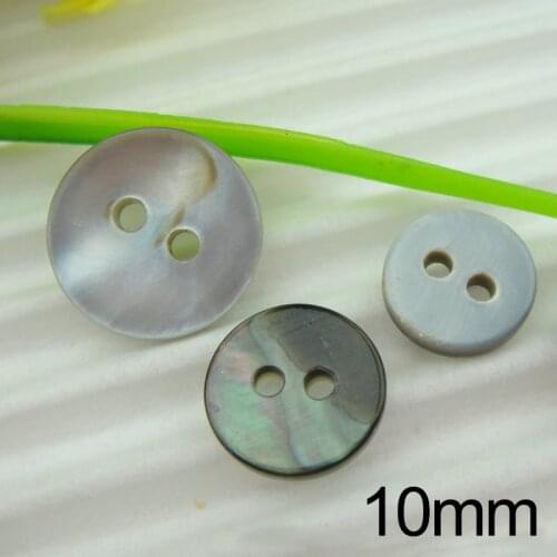20PCs 9mm-12.5mm Natural Shell Sewing Buttons for T-shirt Coat Sewing Accessories Color Mother of Pearl MOP Round Shell Button